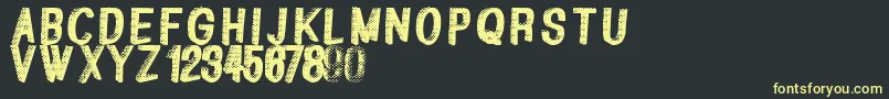 Greatshadow Font – Yellow Fonts on Black Background