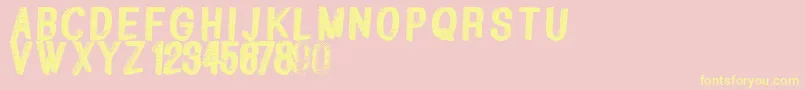 Greatshadow Font – Yellow Fonts on Pink Background