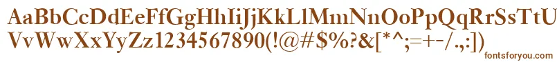 KisClassicoBold Font – Brown Fonts on White Background