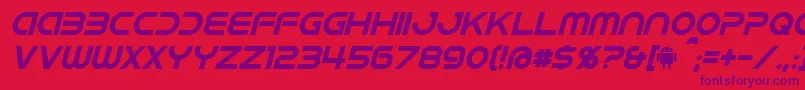 fuente IdroidItalic – Fuentes Moradas Sobre Fondo Rojo