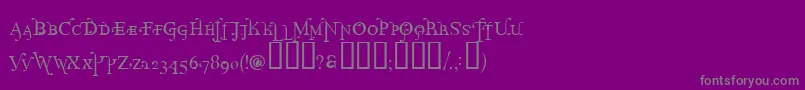 ParolmSmallcaps Font – Gray Fonts on Purple Background