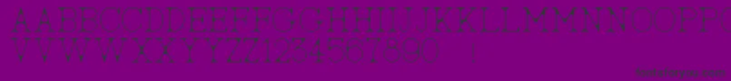 AcBigserifTwo Font – Black Fonts on Purple Background