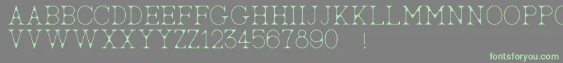 AcBigserifTwo Font – Green Fonts on Gray Background