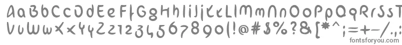 フォントArabstrokeLtHeavy – 白い背景に灰色の文字