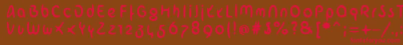 ArabstrokeLtHeavy Font – Red Fonts on Brown Background