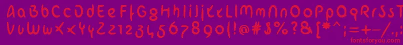 ArabstrokeLtHeavy Font – Red Fonts on Purple Background
