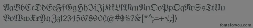 Oldberlin Font – Black Fonts on Gray Background