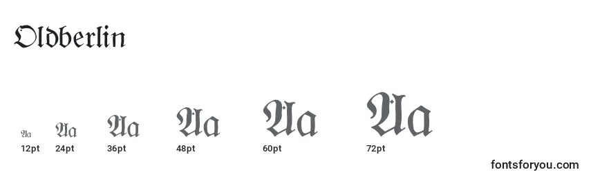 Oldberlin Font Sizes