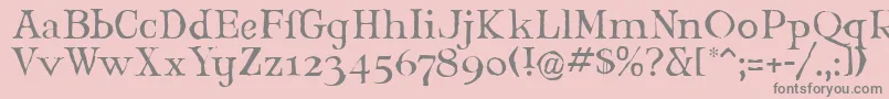 MaryJaneLarabie Font – Gray Fonts on Pink Background