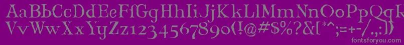 MaryJaneLarabie Font – Gray Fonts on Purple Background