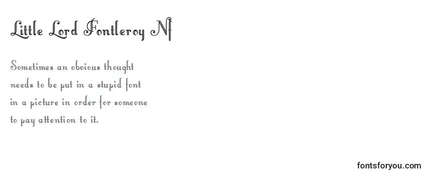 Little Lord Fontleroy Nf Font