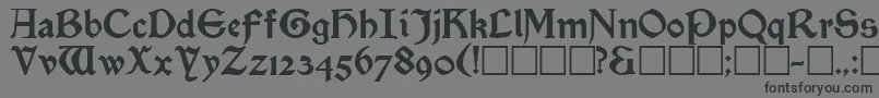 フォントSatanickRegular – 黒い文字の灰色の背景