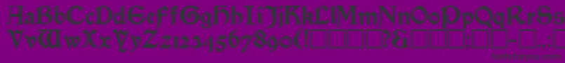 SatanickRegular Font – Black Fonts on Purple Background