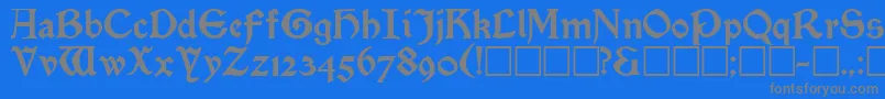 Police SatanickRegular – polices grises sur fond bleu