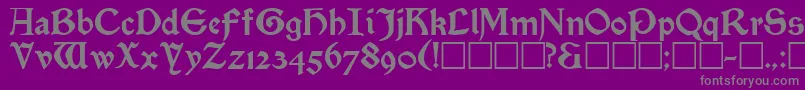 SatanickRegular Font – Gray Fonts on Purple Background