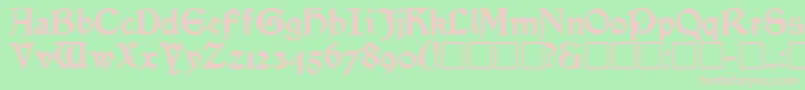 Шрифт SatanickRegular – розовые шрифты на зелёном фоне