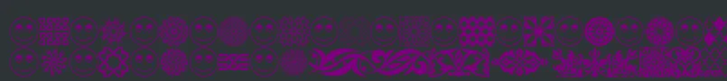 AgaArabesqueFreeSample Font – Purple Fonts on Black Background