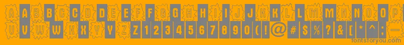 Шрифт AAlternacmdc3cb – серые шрифты на оранжевом фоне