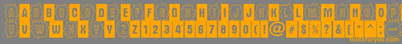 AAlternacmdc3cb Font – Orange Fonts on Gray Background