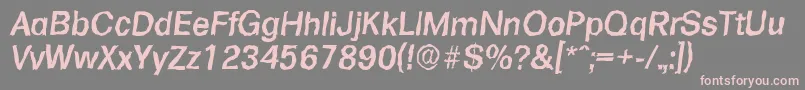 fuente FormularandomMediumItalic – Fuentes Rosadas Sobre Fondo Gris