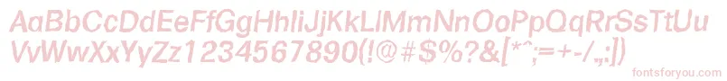 FormularandomMediumItalic Font – Pink Fonts on White Background