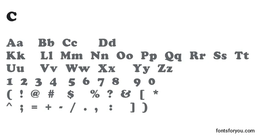 Fuente CooperHeavy - alfabeto, números, caracteres especiales