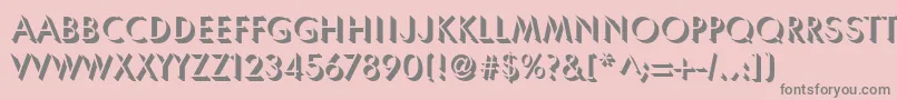 ShadowSsi Font – Gray Fonts on Pink Background