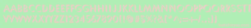 ShadowSsi Font – Pink Fonts on Green Background