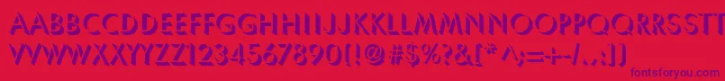 ShadowSsi Font – Purple Fonts on Red Background