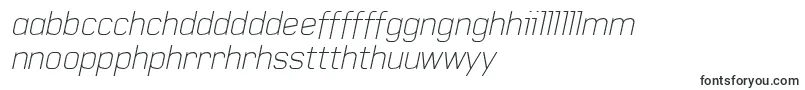 BaksheeshThinitalic-Schriftart – walisische Schriften