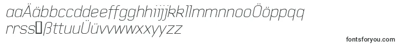 Шрифт BaksheeshThinitalic – немецкие шрифты