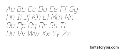 Обзор шрифта BaksheeshThinitalic