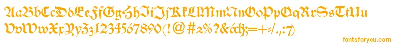 Шрифт AlsheimdbNormal – оранжевые шрифты