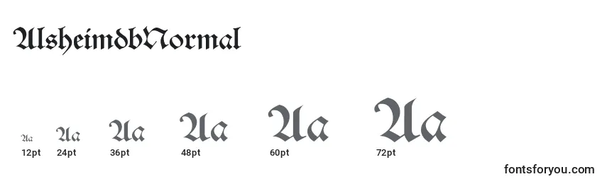 AlsheimdbNormal Font Sizes