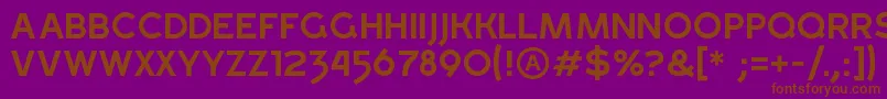 GrossRegular Font – Brown Fonts on Purple Background