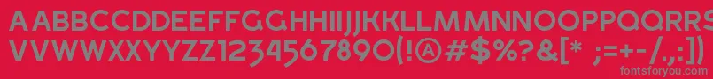 GrossRegular Font – Gray Fonts on Red Background