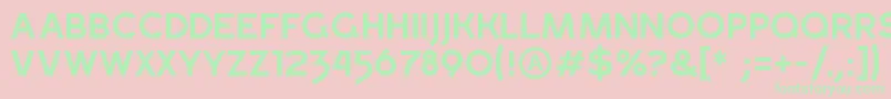 GrossRegular Font – Green Fonts on Pink Background
