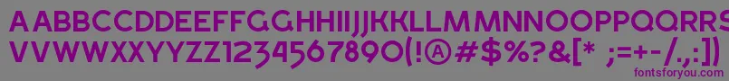 GrossRegular Font – Purple Fonts on Gray Background