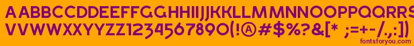 GrossRegular Font – Purple Fonts on Orange Background