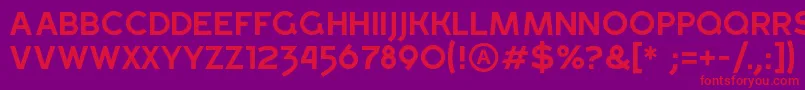 GrossRegular Font – Red Fonts on Purple Background