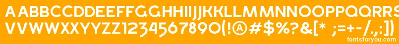 GrossRegular Font – White Fonts on Orange Background