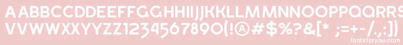 GrossRegular Font – White Fonts on Pink Background