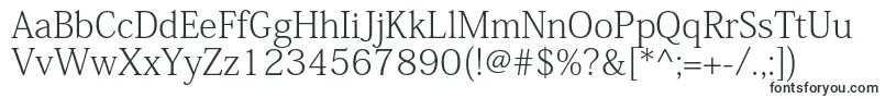 Czcionka KozminproExtralight – rosta typografia