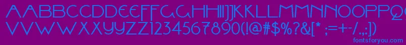 Valley Grrrl Nf Font – Blue Fonts on Purple Background