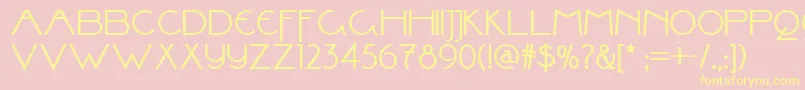 Valley Grrrl Nf Font – Yellow Fonts on Pink Background