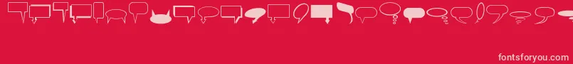 Więcej informacji o czcionce Balloons Czcionka Balloons – różowe czcionki na czerwonym tle