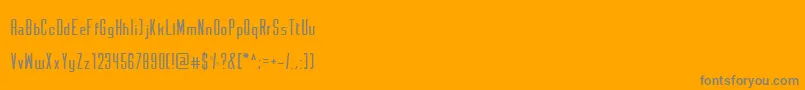 Monotone Font – Gray Fonts on Orange Background