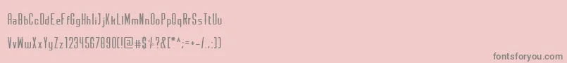 Czcionka Monotone – szare czcionki na różowym tle