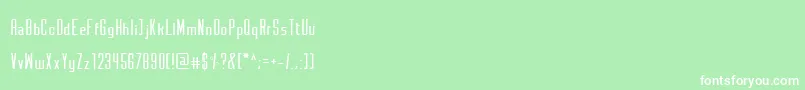 フォントMonotone – 緑の背景に白い文字