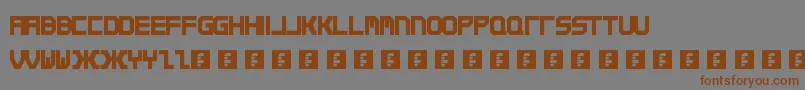Qirex Font – Brown Fonts on Gray Background